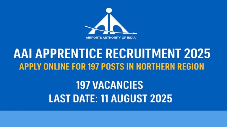 AAI Recruitment 2025: 197 Apprentice Posts Announced – No Application Fee, Apply by August 11