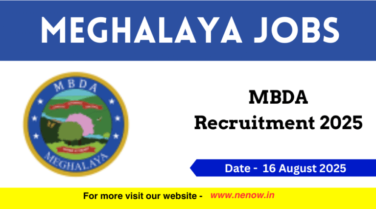Meghalaya Jobs: MBDA Recruitment 2025 – Apply for Media & Communications Lead Post