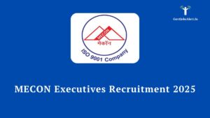 MECON Recruitment 2025