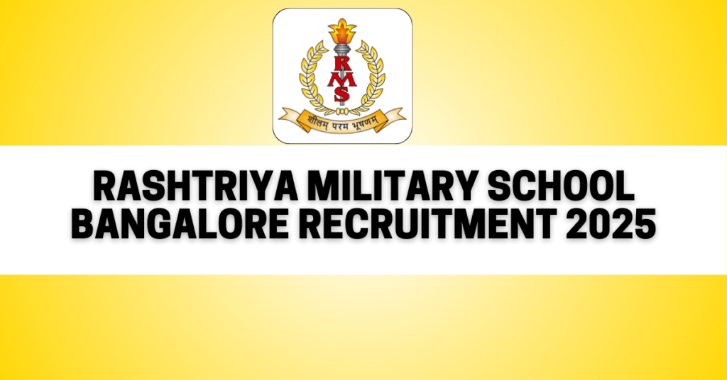 RMS Bengaluru Recruitment 2025