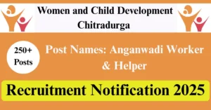 WCD Chitradurga Recruitment 2025