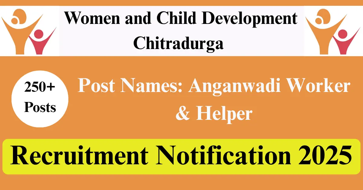 WCD Chitradurga Recruitment 2025
