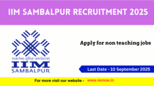 IIM Sambalpur Recruitment 2025
